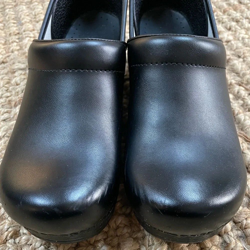 Dankso Professional Black Leather Box Clog EU 42 / Women's 11.5-12 / Men's 8.5-9 - Picture 4 of 10